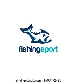 Fishing Sport Logo Animal and Vector