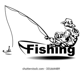 Fishing sport logo, vector, hunting