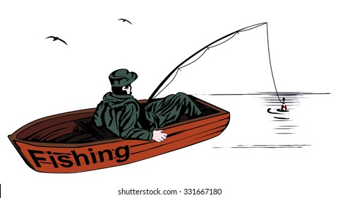 Fishing sport logo, vector, hunting