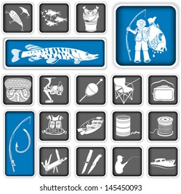 Fishing squared icons