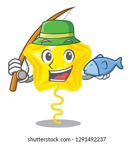 Fishing star balloon in the cartoon shape