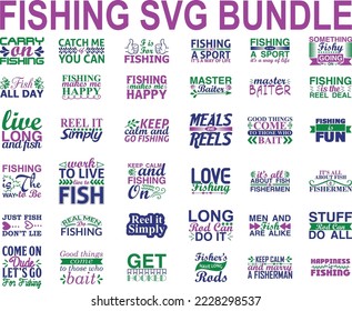 Fishing Svg Bundle.Fishing T-shirt Design Svg Bundle. svg