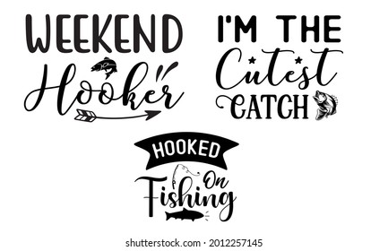 Fishing SVG Quotes Design Template