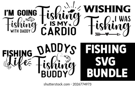 Fishing SVG T shirt Design Bundle svg