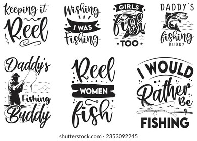 Fishing SVG And T-shirt Design Bundle, Fishing SVG Quotes Design t shirt Bundle, Vector EPS Editable Files, can you download this Design Bundle. svg