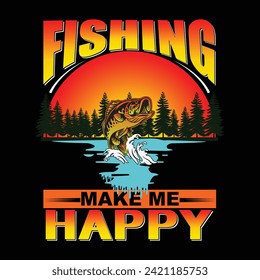 fishing t shirt design fishing