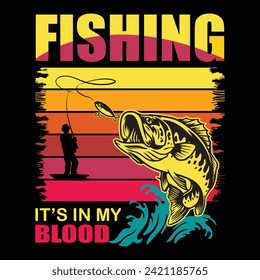 fishing t shirt design fishing