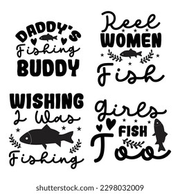 Shirt Design-Paket fischen , Digital Download Paket.