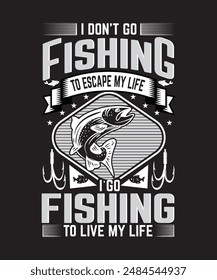 Fishing t shirt design and Cool fish t shirt design