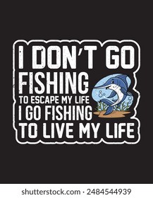 Fishing t shirt design and Cool fish t shirt design