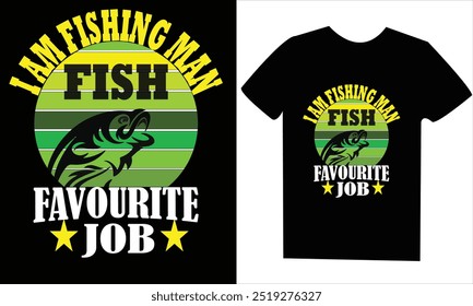 Fishing t shirt design , Creative t shirt design , vector design ,