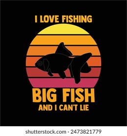 Fishing t shirt design graphic poster vector image