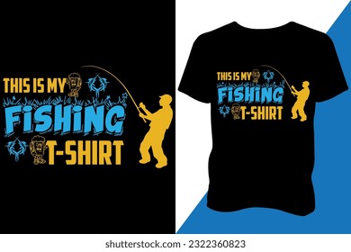 Fishing t shirt design new trendy modern vintage design