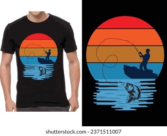 Fishing t shirt design new