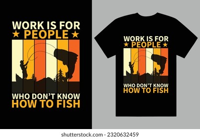 Fishing t shirt design river