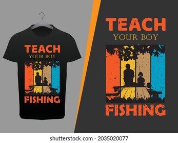 Fishing T Shirt Design Template