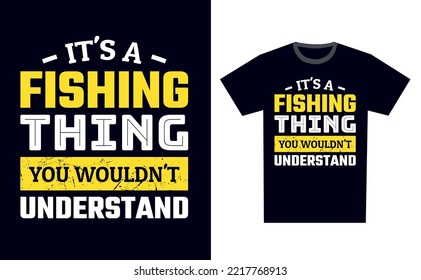 Fishing T Shirt Design Template Vector