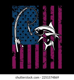 fishing t shirt design template