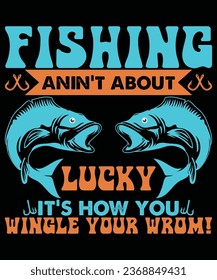 Fishing t shirt design template