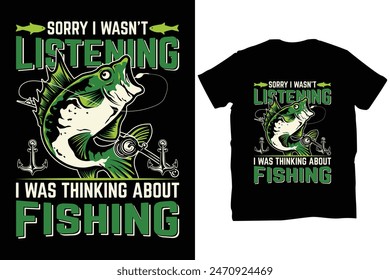 Fishing T shirt design, Unique And Colorful Fishing T shirt design, vector, template ready for print, Fishing T-shirt Design Template Vector And Fishing T-Shirt Design, Fish vector illustration