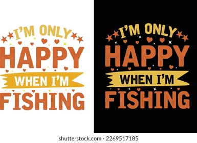 FISHING T -SHIRT DESIGN VACTOR 