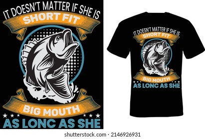 Fishing t shirt design and vector file..