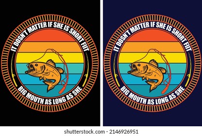 Fishing t shirt design and vector file..