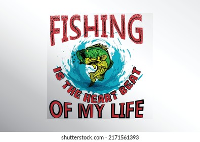 fishing t shirt design vector 
