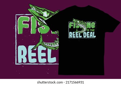 fishing t shirt design vector 