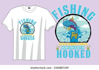  Fishing t shirt design vector