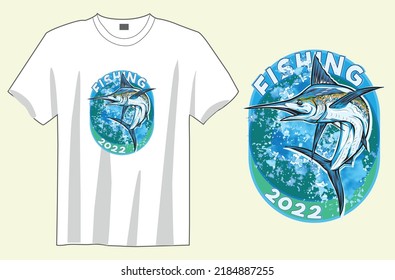  Fishing t shirt design vector