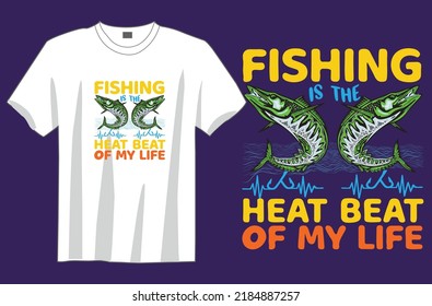  Fishing t shirt design vector