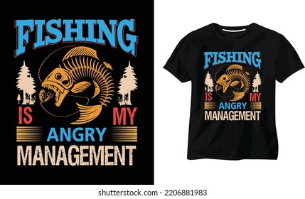 Fishing T shirt design vector illustration, Poster, Trendy T-shirt, typography vintage