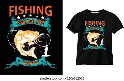 Fishing T shirt design vector illustration, Poster, Trendy T-shirt, typography vintage