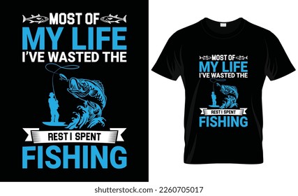 Fishing t shirt design vector