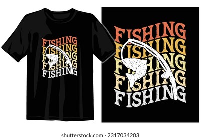 Fishing t shirt design vector, vintage fishing tshirt graphic illustration,  Fishing vector emblem
