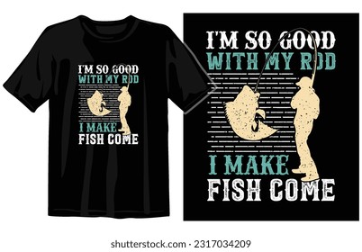 Fishing t shirt design vector, vintage fishing tshirt graphic illustration,  Fishing vector emblem