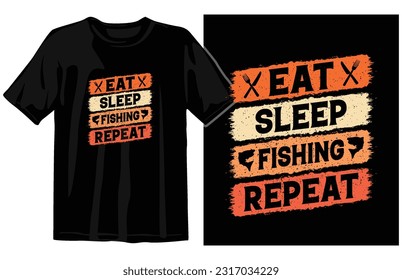 Vector de diseño de camisetas de pesca, ilustración gráfica de camisetas de pesca vintage, emblema de vectores de pesca