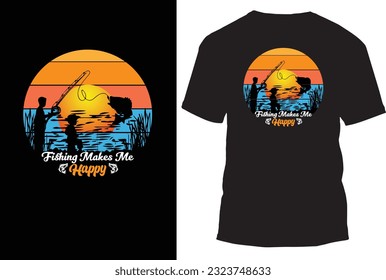 Fishing T Shirt Design Vector Illustration