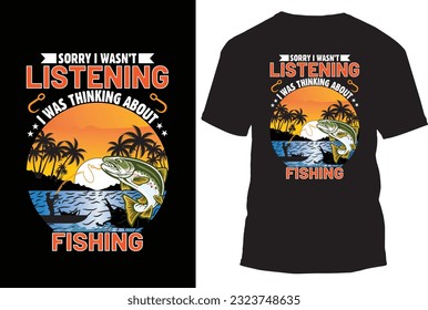 Fishing T Shirt Design Vector Illustration