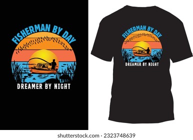 Fishing T Shirt Design Vector Illustration
