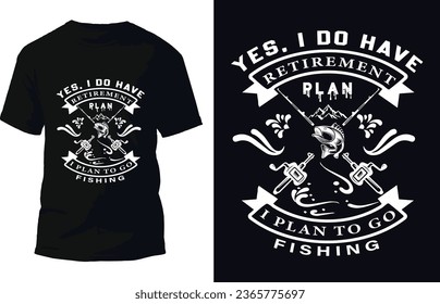 Fishing T Shirt Design Vector