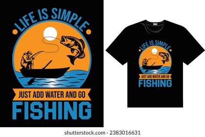 Diseño de camisetas de pesca, camiseta de pesca vectorial