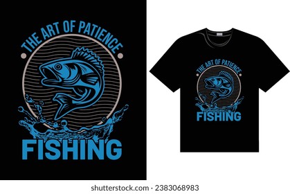 Fishing t shirt design, vector fishing t shirt