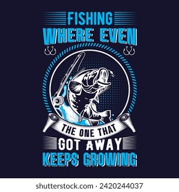 Fishing T Shirt Design, fishing vector, label t-shirt. Fishing t shirt design, graphic designs, fish man