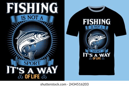 Fishing t shirt Design Vector