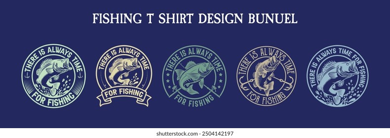 fishing t shirt design vector, Best fishing t shirt design, Quotes about Fishing, Bunuel typography fishing shirt, retro vintage  art illustration silhouette, 