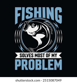 Fishing t shirt design vector file