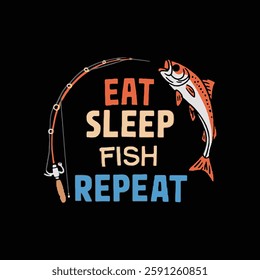 fishing t shirt design and vector illustration