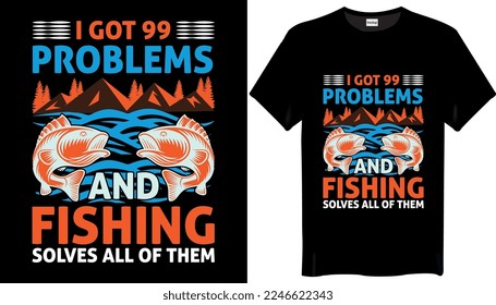 Fishing T Shirt Design-Funny Fishing T Shirt Design